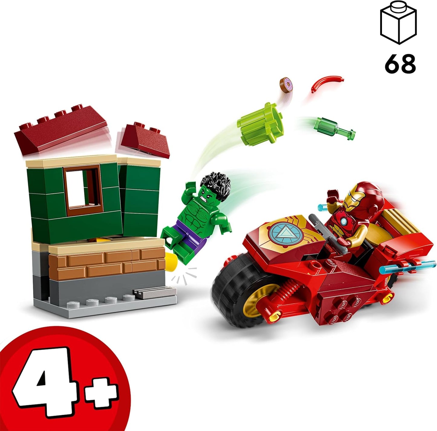 LEGO® Marvel™ Iron Man with Bike and The Hulk 4+ | 76287