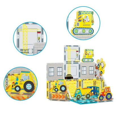 PicassoTiles - 26pc Construction Jobsite Set