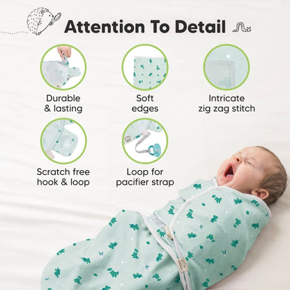 KeaBabies Soothe Baby Swaddles 0-3 Months - available in 9 colors