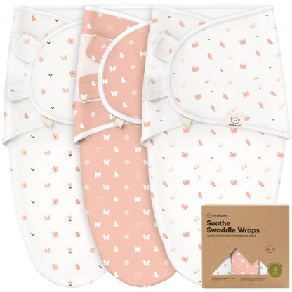 KeaBabies Soothe Baby Swaddles 0-3 Months - available in 9 colors