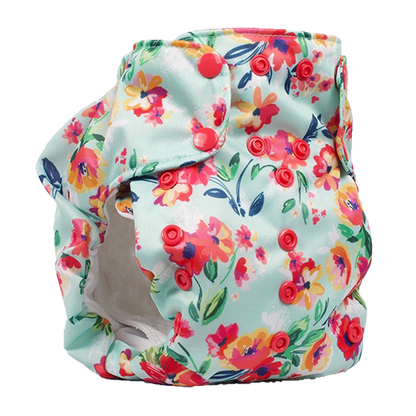 Dream Diaper 2.0 - Aqua Floral