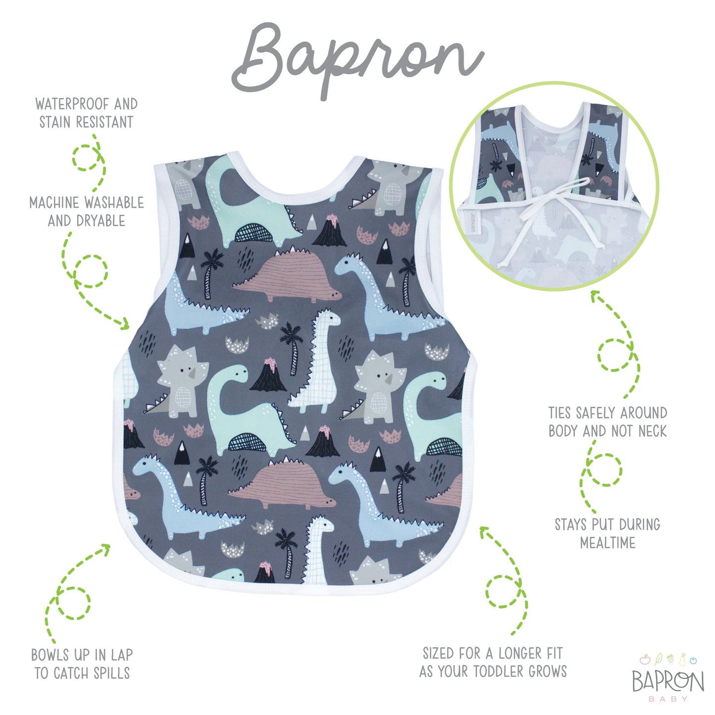 Dinosaur Drawing Bapron