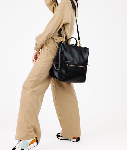 The Square Diaper Bag - Black