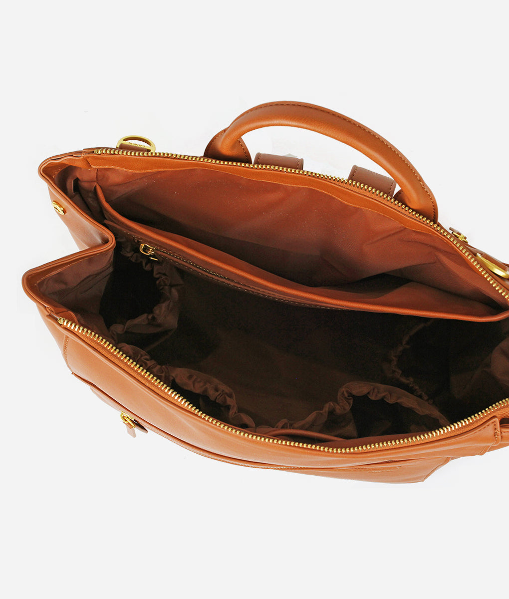 The Square Diaper Bag - Brown