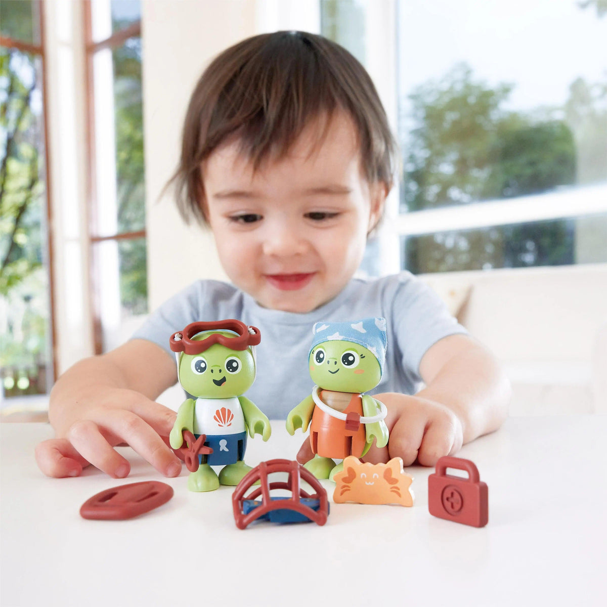 Hape Barrière De Corail – Tableau D’Activités 6 Faces Avec Miroir, Engrenages Et Labyrinthes – Jouet Éducatif Dès 2 Ans