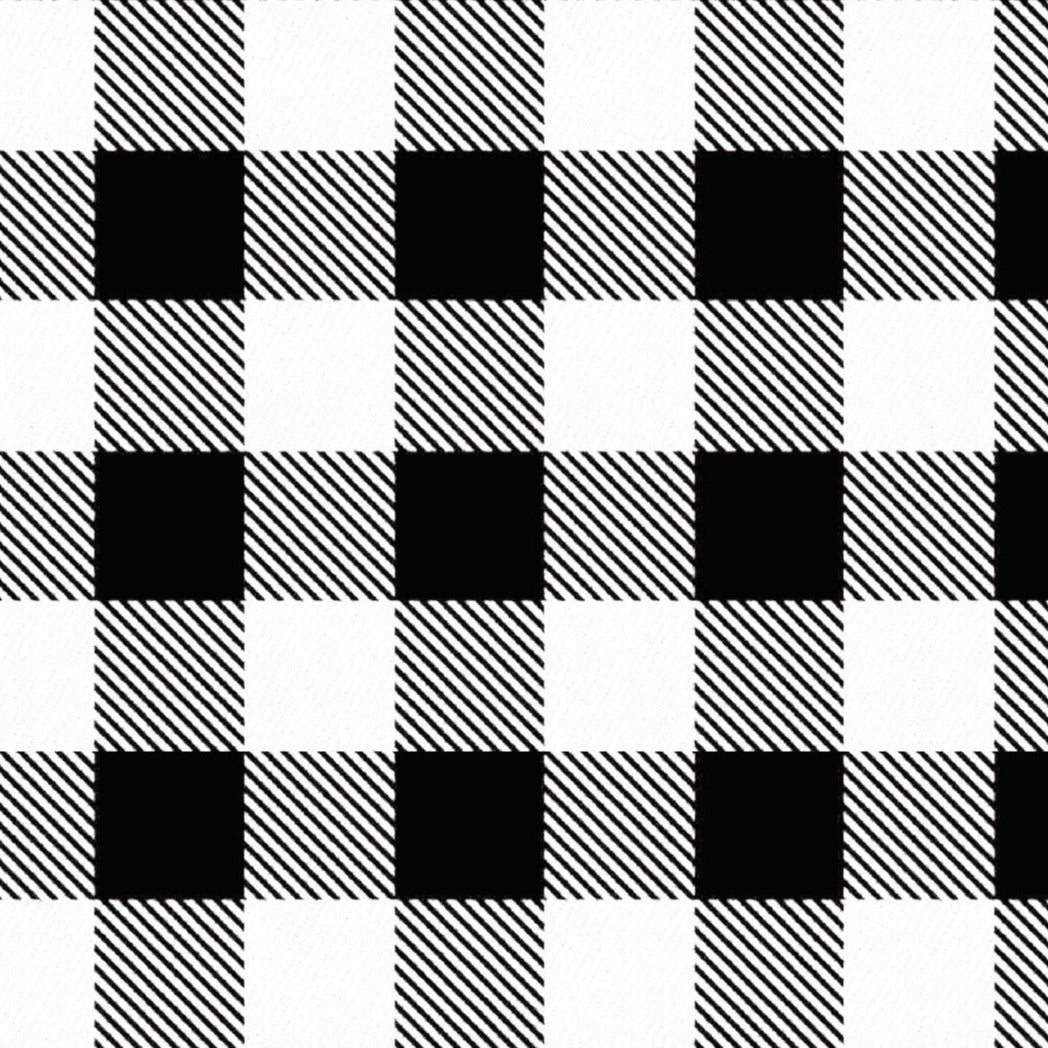 White Buffalo Plaid - Waterproof Wet Bag (For mealtime, on-the-go, and more!)