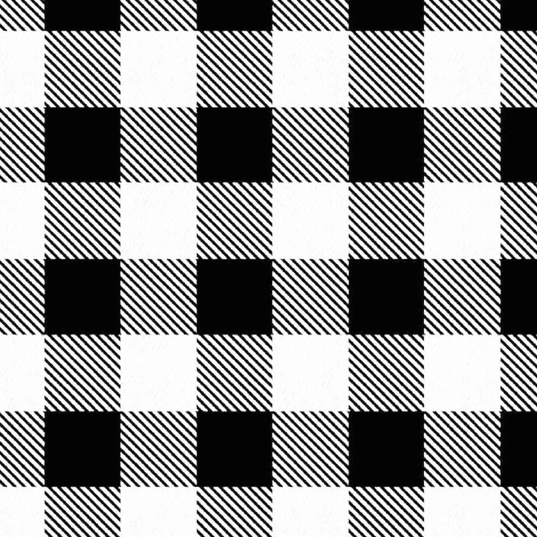 White Buffalo Plaid Splash Mat  - A Waterproof Catch-All for Highchair Spills and More!