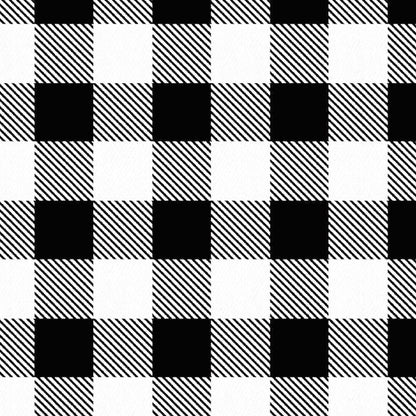 White Buffalo Plaid Splash Mat  - A Waterproof Catch-All for Highchair Spills and More!