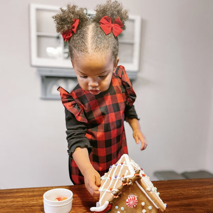 Red Buffalo Plaid Flutter Bapron SALE