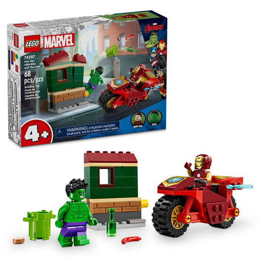 LEGO® Marvel™ Iron Man with Bike and The Hulk 4+ | 76287