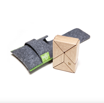 Pocket Pouch Prism - Magnetic Wooden Blocks - 6 pieces