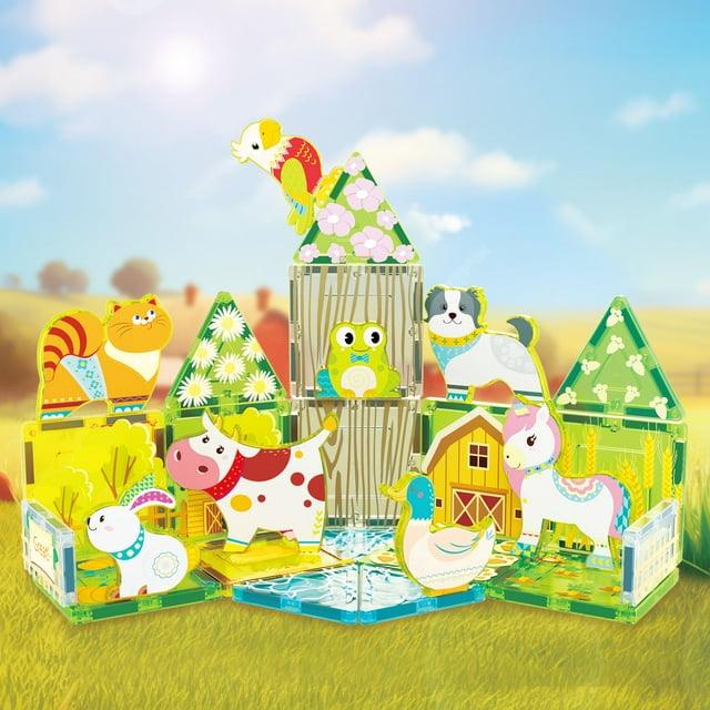 PicassoTiles - 26pc Farm Animal Set