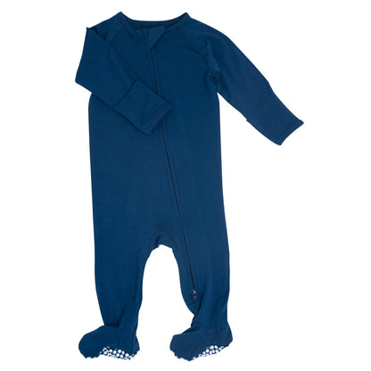 Blue Titan Zipper Footie