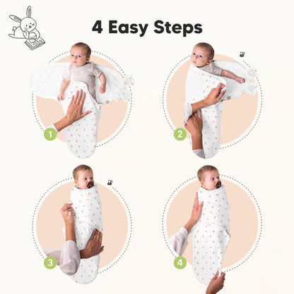 KeaBabies Soothe Baby Swaddles 0-3 Months - available in 9 colors