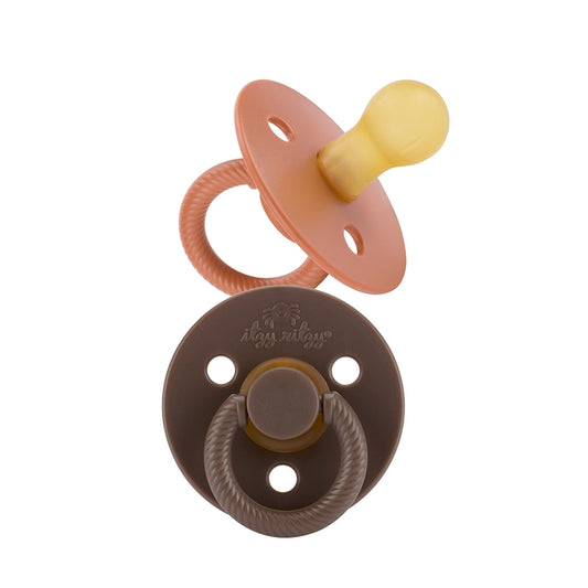 Itzy Ritzy Soother™ Natural Rubber Paci Sets - Chocolate + Caramel