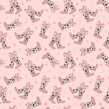 Cowhide Boots Bows Emma's Racerback Dress