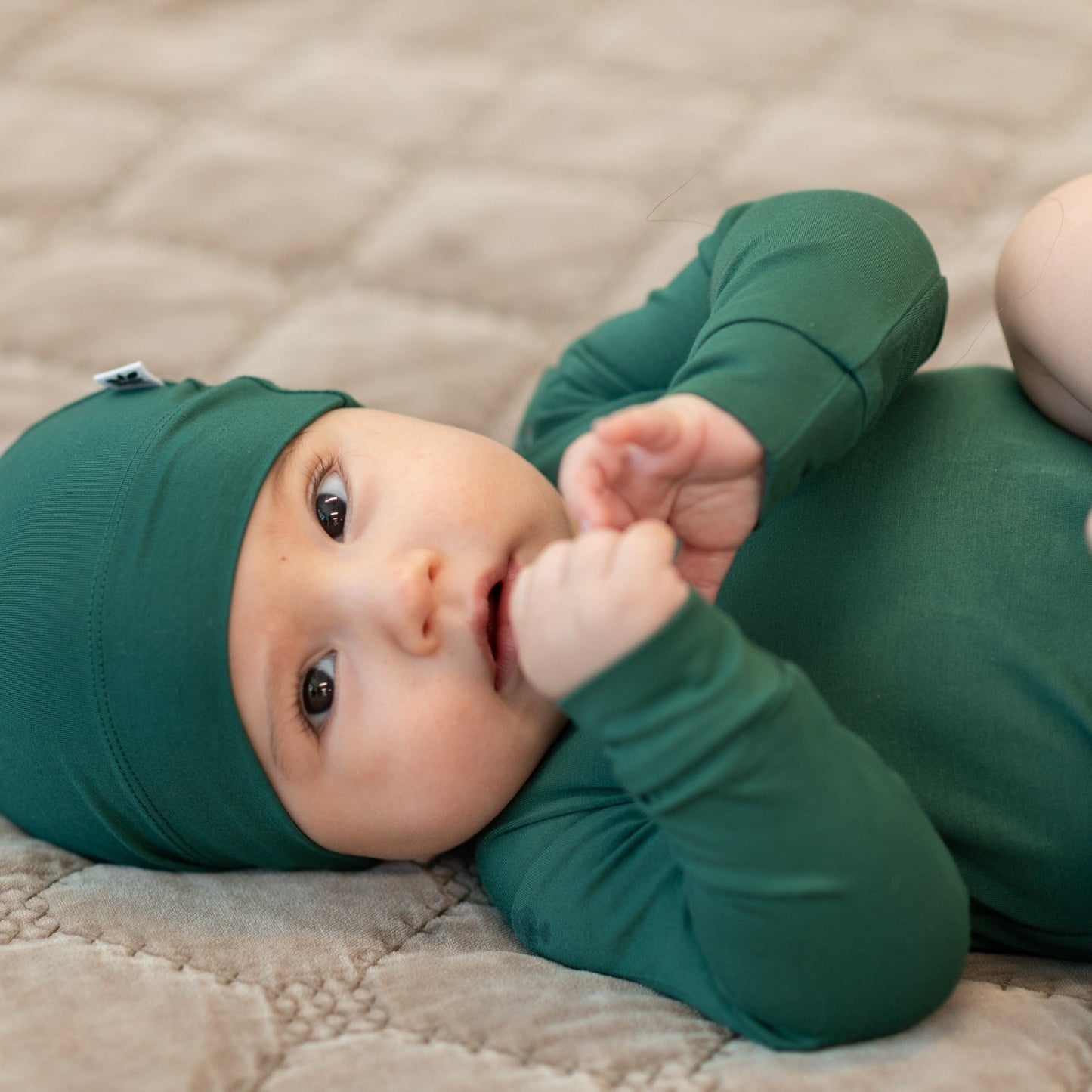 Hunter Green Long Sleeve Bodysuit