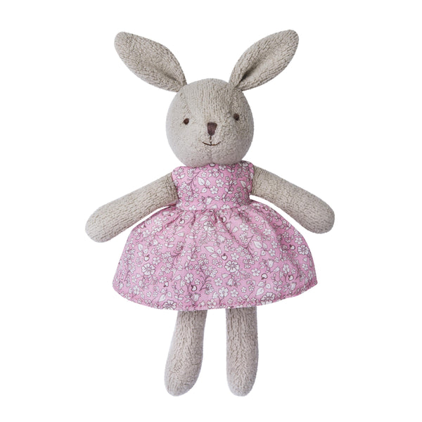 Apple Park - Little Plush Bunny - Grey Vintage Floral