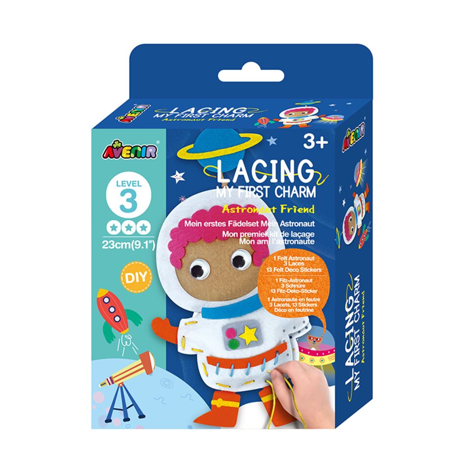 Lacing My First Charm Kit - Astronaut Friends