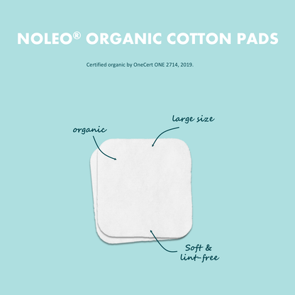 NOLEO Organic Cotton Pads - Large 3.54"x3.54"