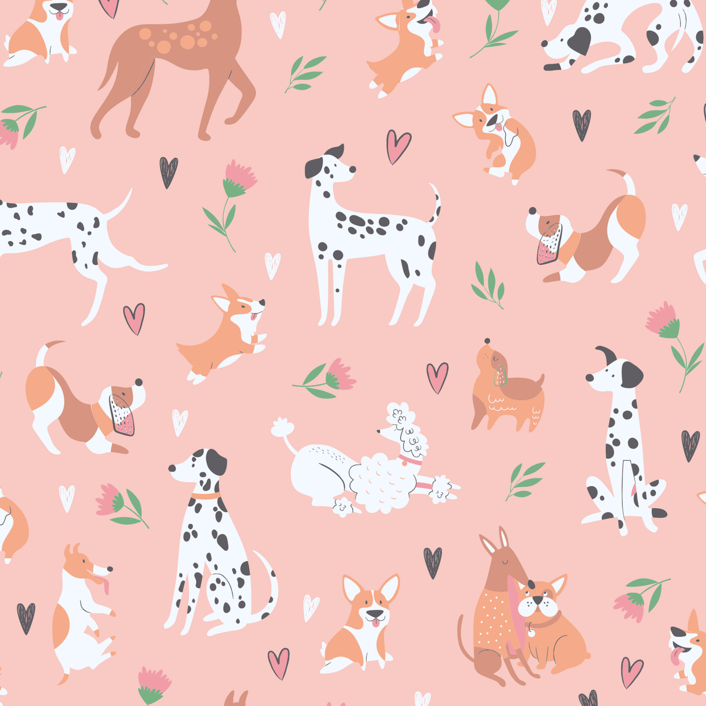 Dalmatian Poodle Puppy Ruffle Footie