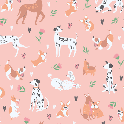 Dalmatian Poodle Puppy Ruffle Footie