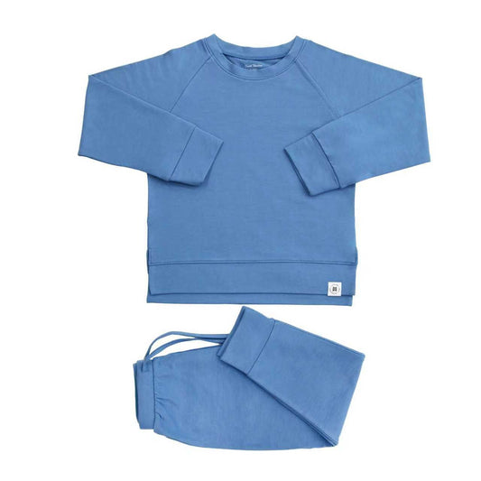 Sailor Blue Crew Neck Jogger Set