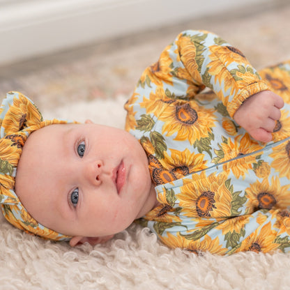 Sammy's Sunflower Zipper Footie