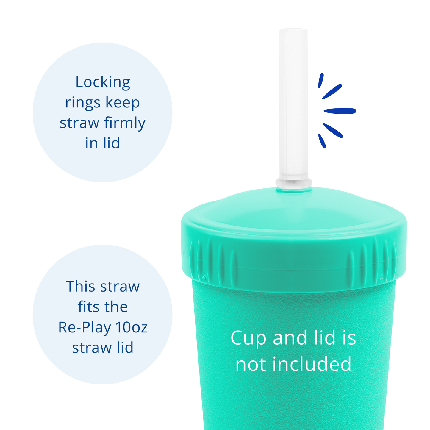 Re-Play Silicone Straw (for straw cups)