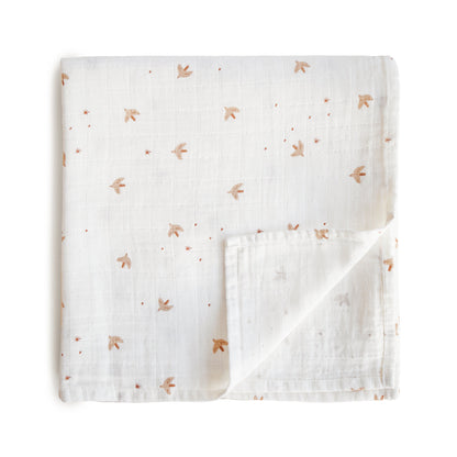 Organic Cotton Muslin Swaddle Blanket