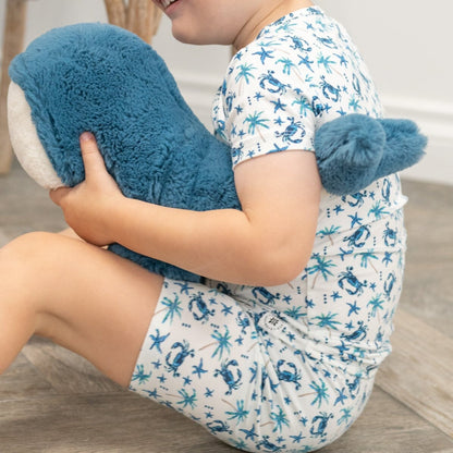 Blue Crabs Summer Pajama Set