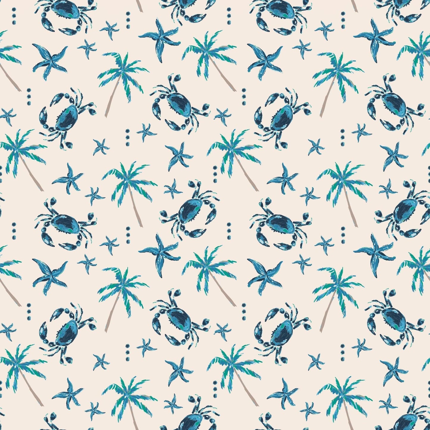 Blue Crabs Summer Pajama Set