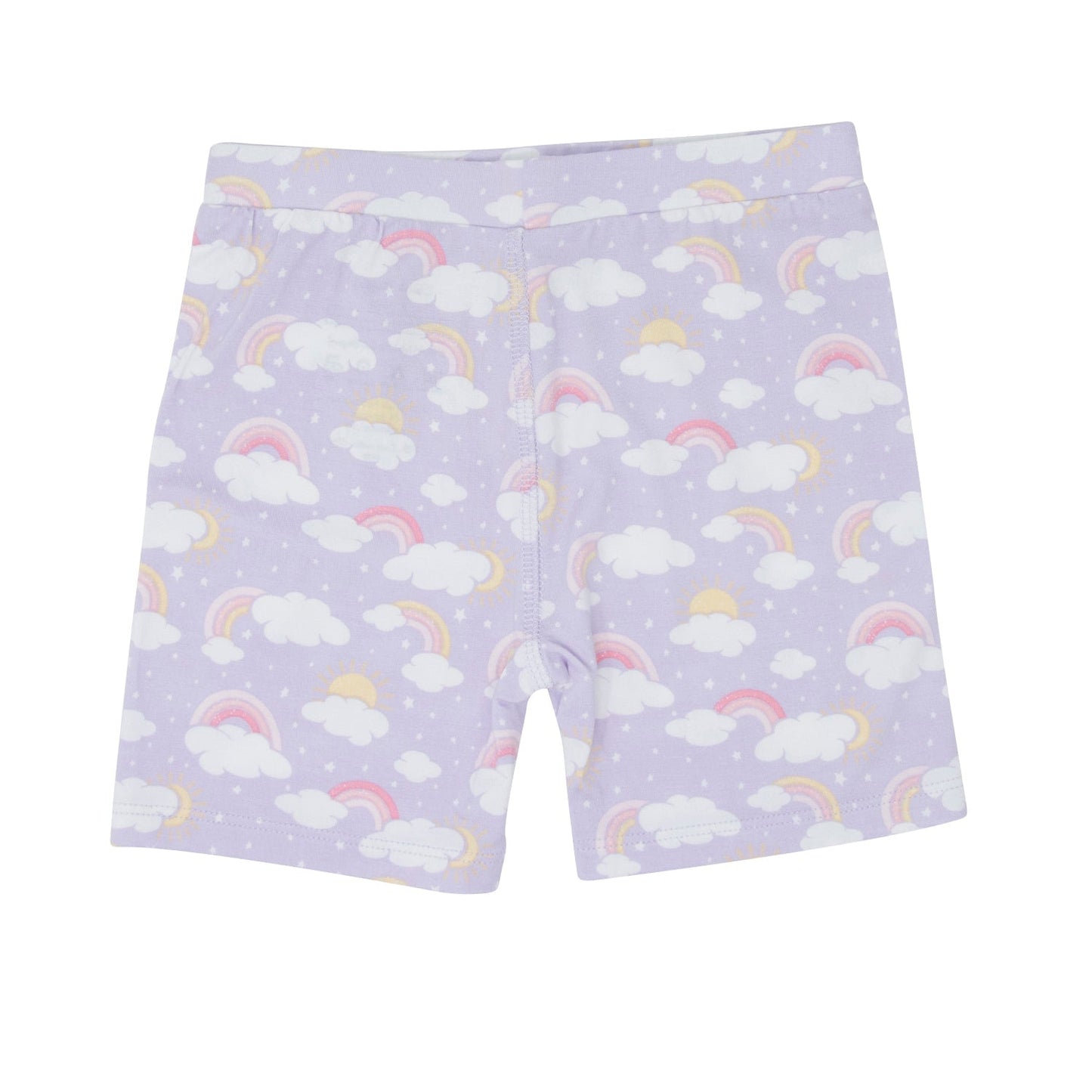 Lavender Rainbows and Clouds Summer Pajama Set