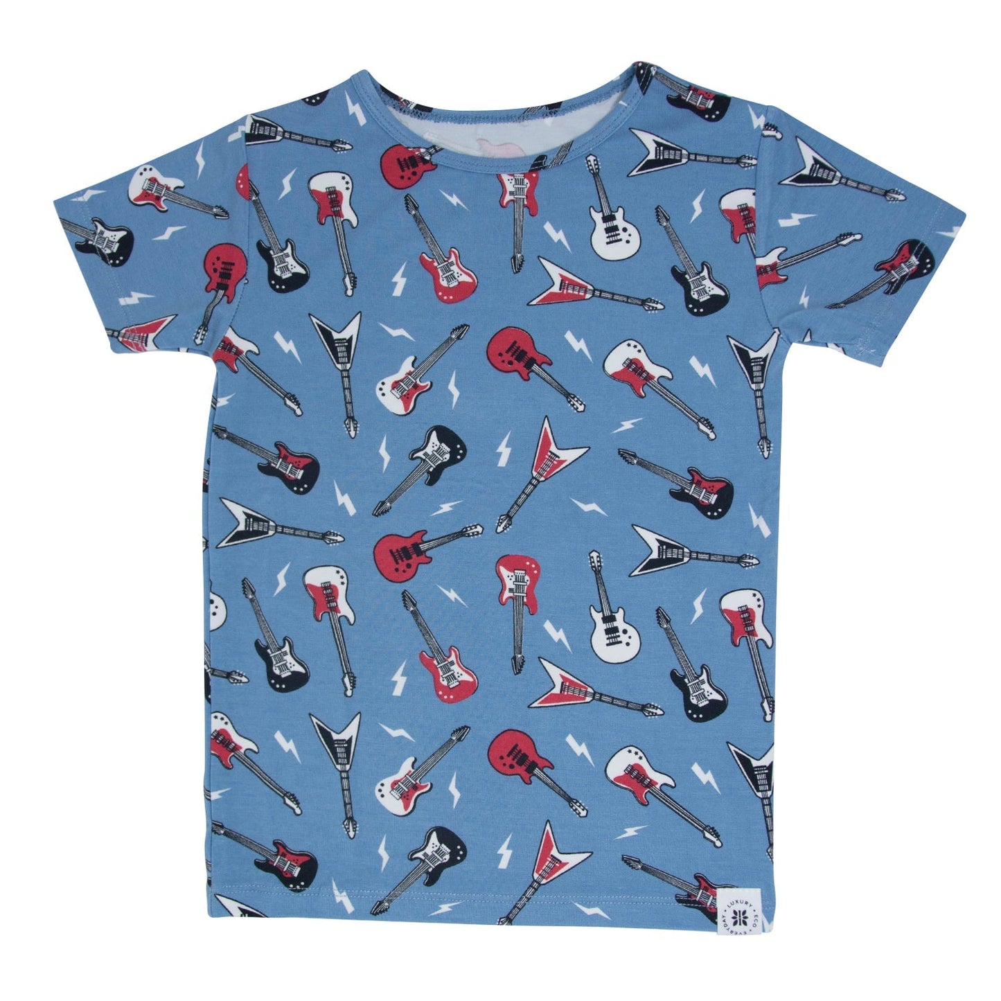 Electric Guitars Rockstar Summer Pajama Set