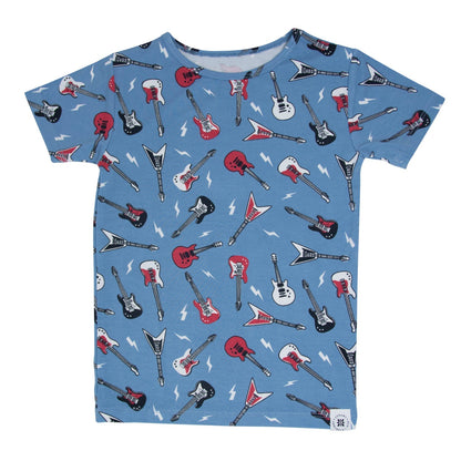 Electric Guitars Rockstar Summer Pajama Set