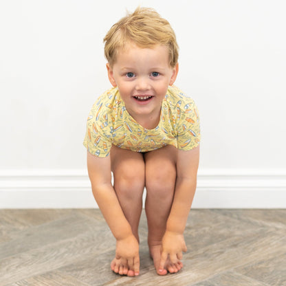 Surfboard Waves Summer Pajama Set