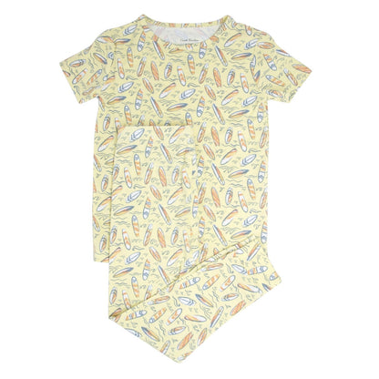 Surfboard Waves Big Kid Pajama S/S
