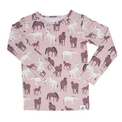 Wild Horses Big Kid Pajama Set