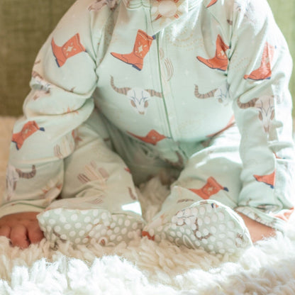 Bulls Boots Lasso Western Zipper Footie