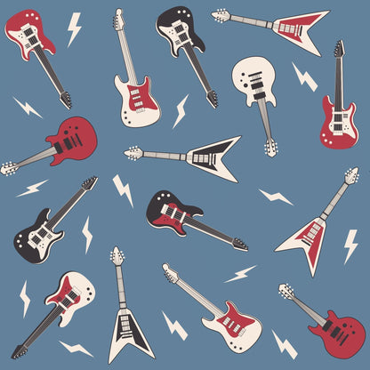 Electric Guitars Rockstar Zipper Footie