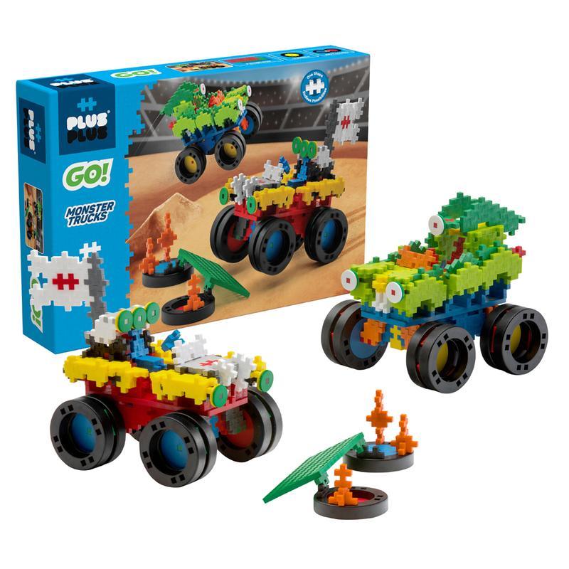 Plus Plus Go! Monster Trucks