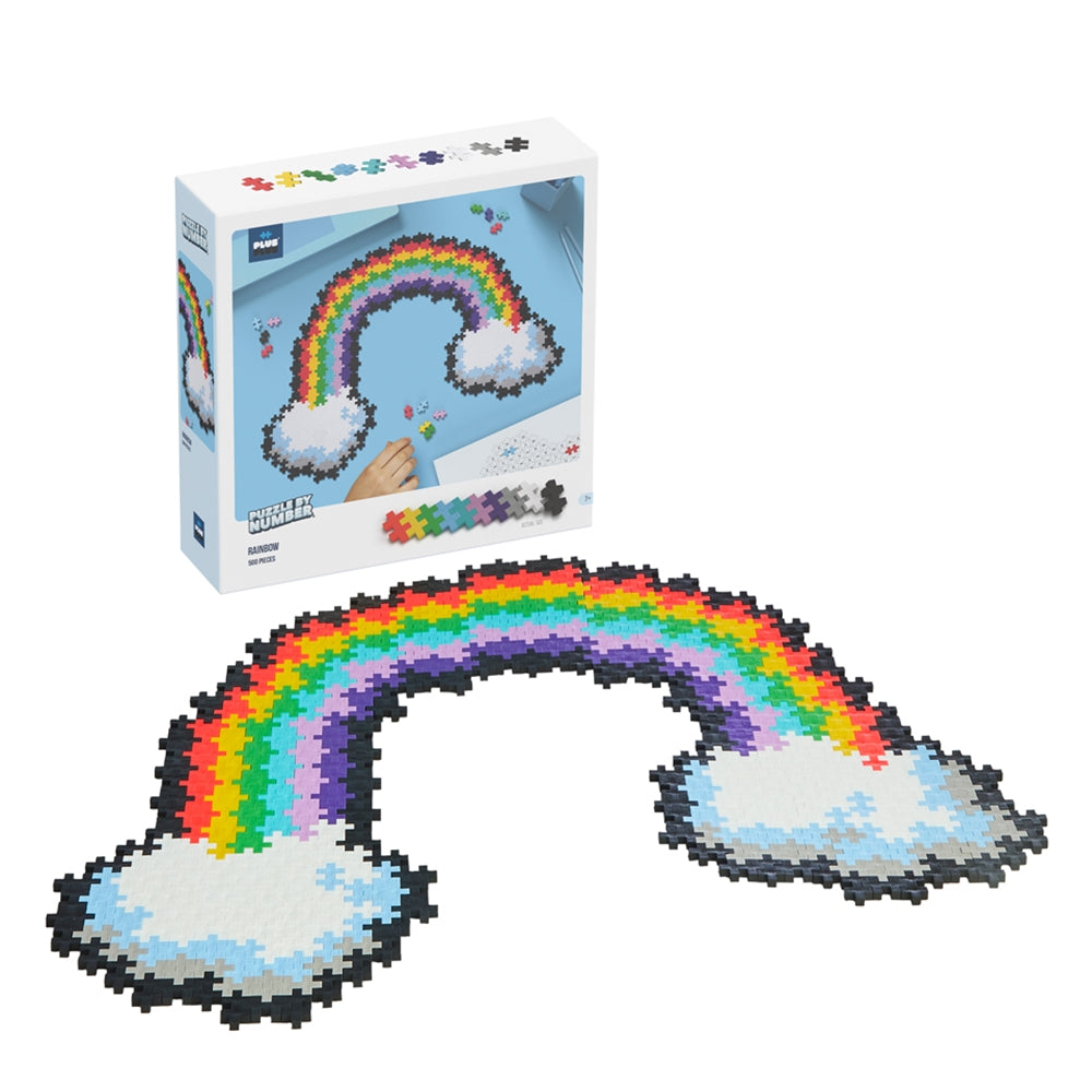Plus Plus Puzzle by Number - 500 pc Rainbow