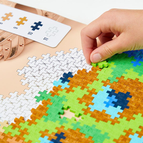 Plus Plus Puzzle by Number - 800 pc Peacock
