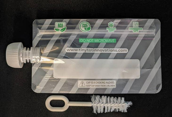 Reusable food pouches - 6 pack