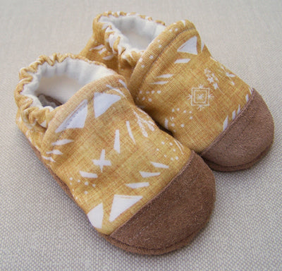 Snow and Arrows Cotton Slippers - Mustard Seed