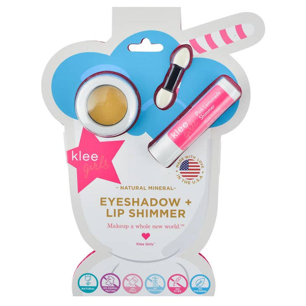 Bubble Gum Shimmer - Klee Girls Eyeshadow Lip Shimmer Set