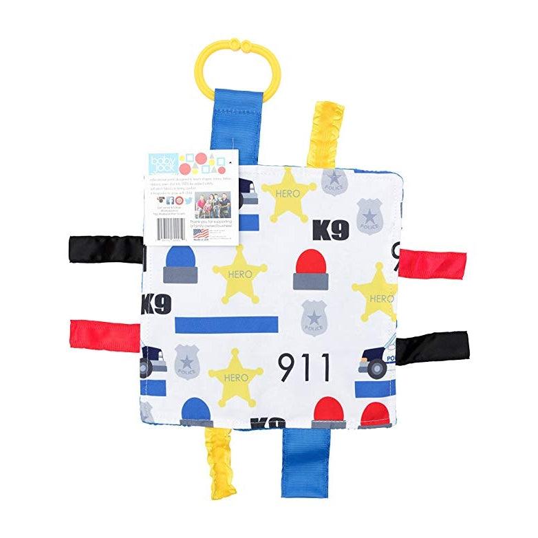 Baby Jack and Company Crinkle Sensory Square 8"x8" - Police