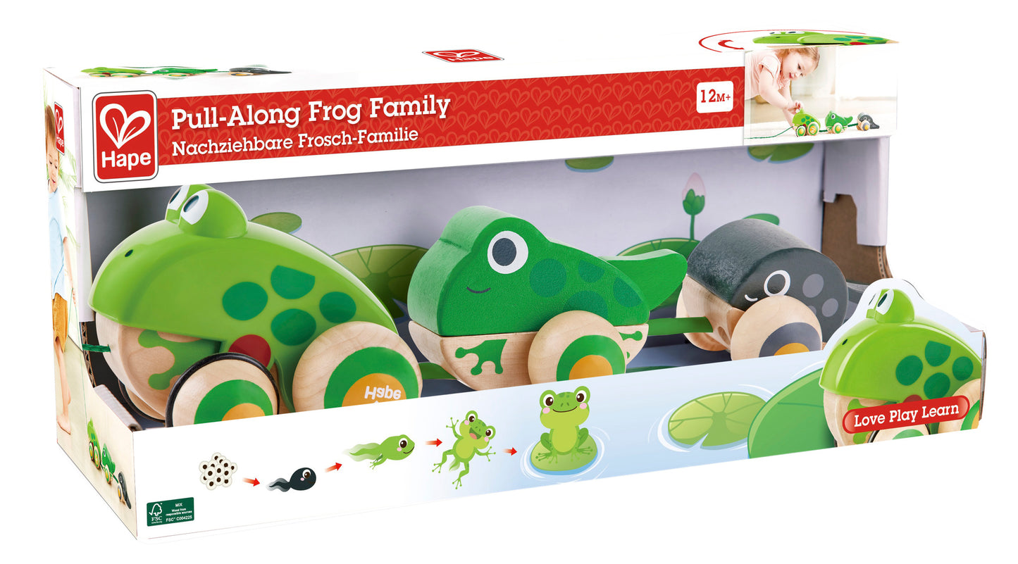 Hape Pull-Along Frog Family