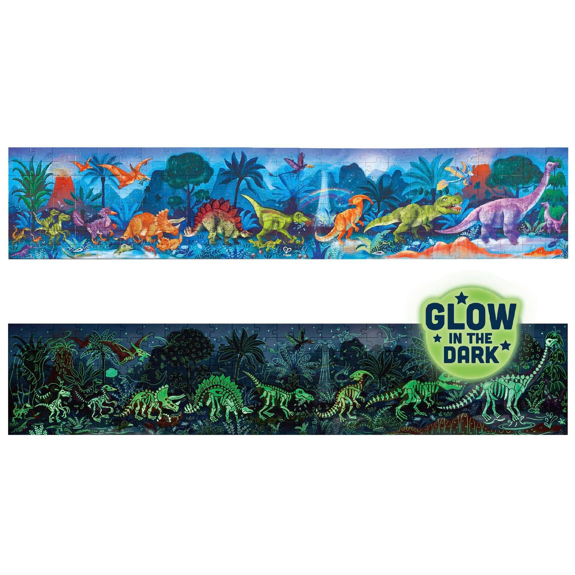 Hape Dinosaurs Puzzle - Glow in the Dark