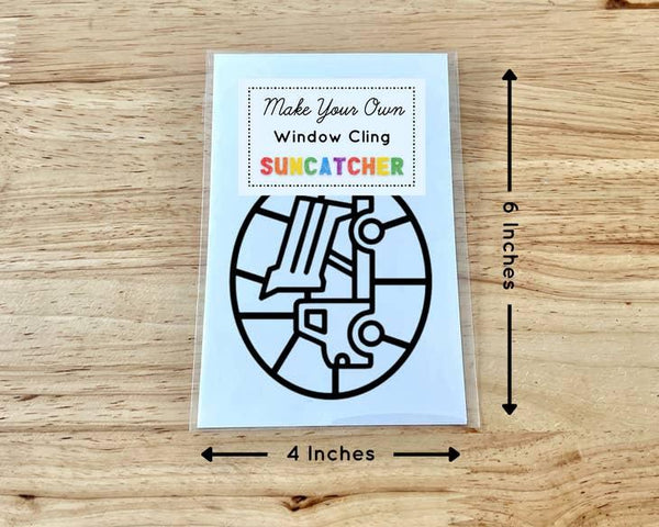 Dump Truck Suncatcher Sticker Craft Kit
